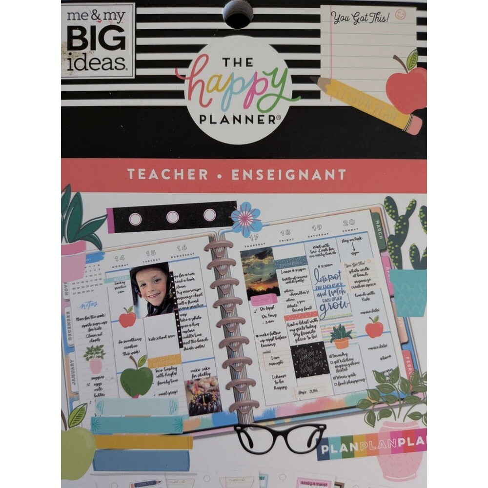 The Happy Planner Teacher Sticker Book 786 Pcs Me & My Big Ideas School 29 Pages